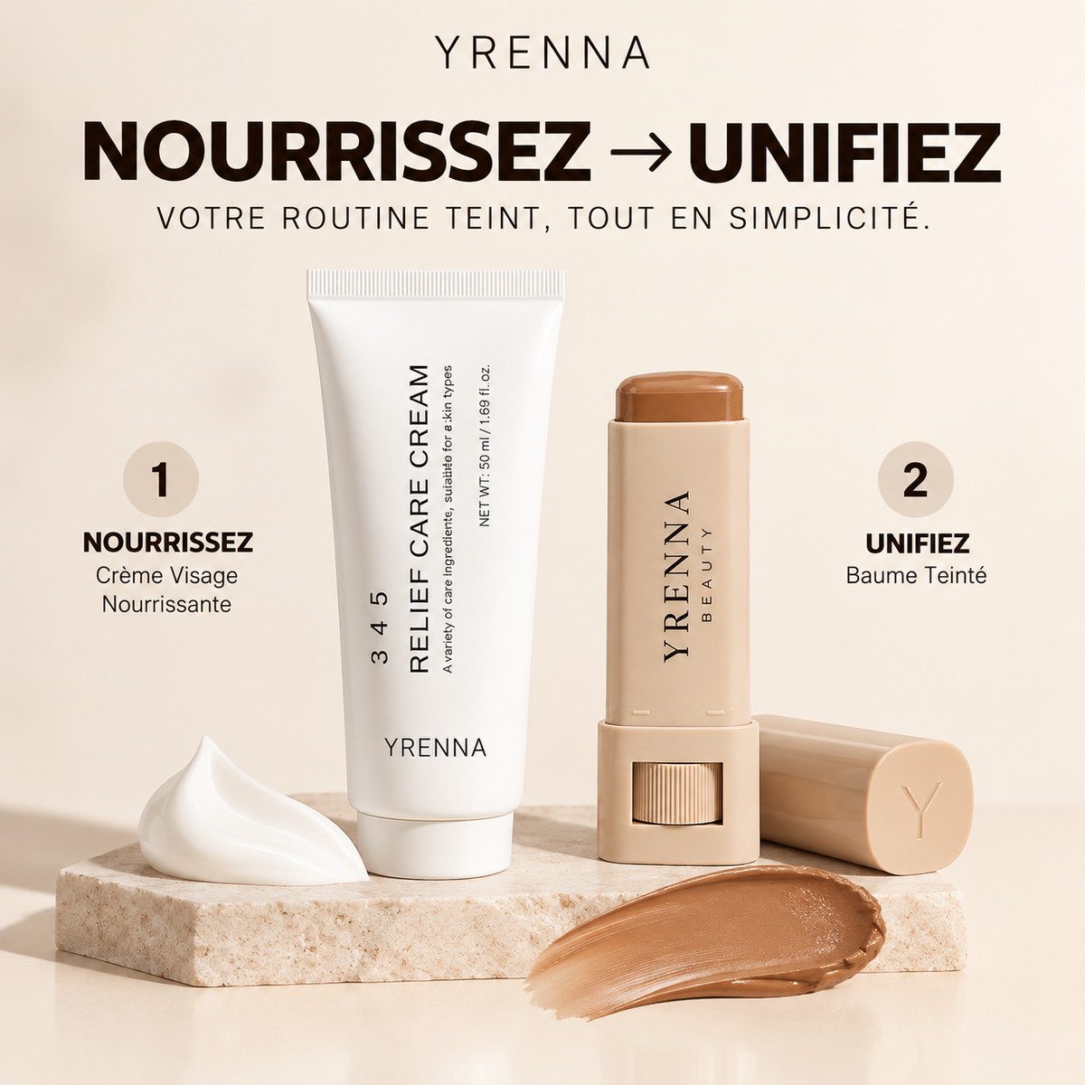 CRÈME VISAGE NOURRISSANTE YRENNA
